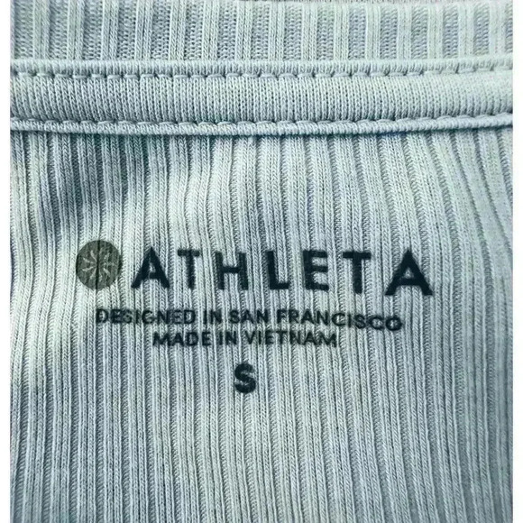 Athleta Blue Essence Semi Fit Long Sleeve Top Women’s Small - Picture 6 of 8